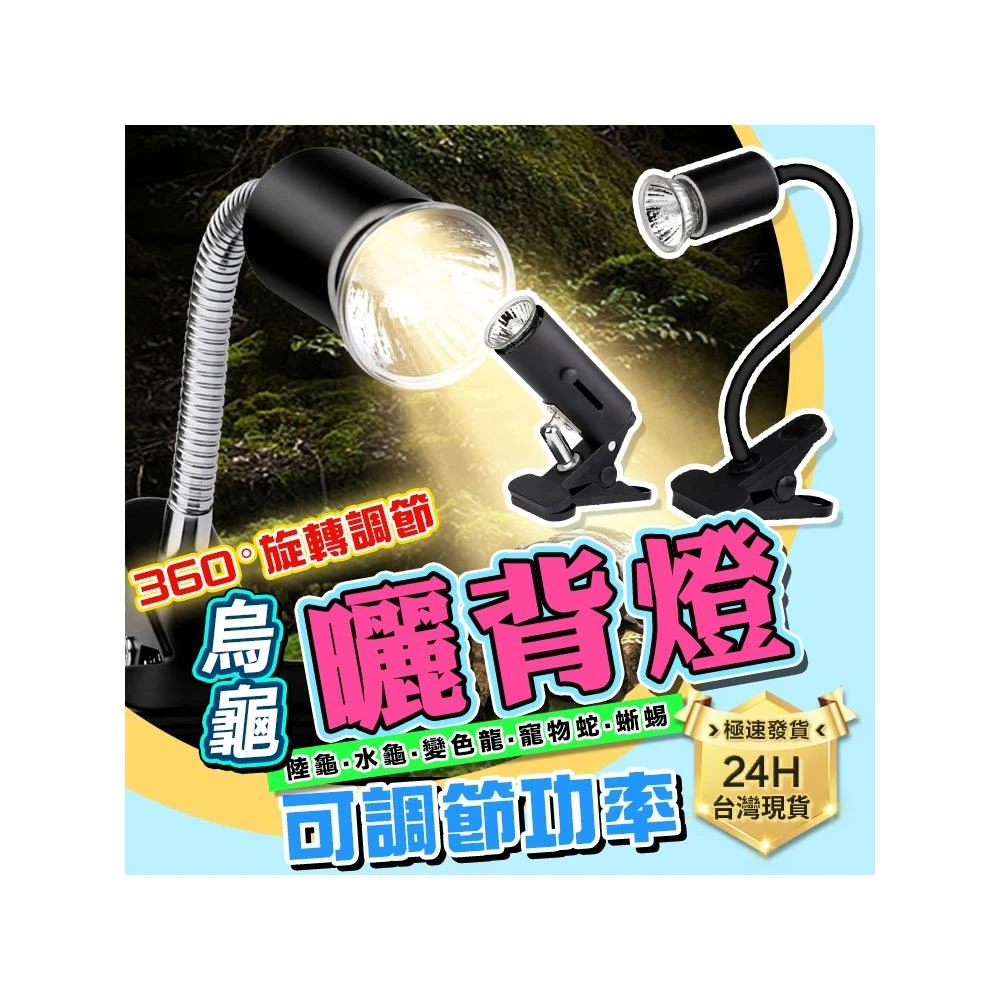 龜室｜烏龜曬背燈 陸龜加熱燈 水龜陸龜澤龜加熱 保溫 保暖燈 爬蟲 曬背夾燈 鬆獅蜥燈具 寵物保暖燈座罩具取暖聚熱