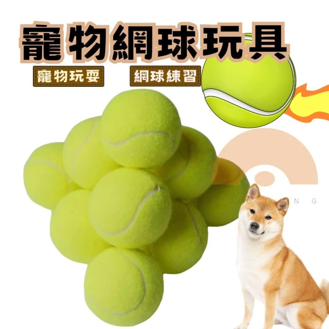 【Kao jing 高精】練習網球 寵物互動玩具(寵物玩具球 網球 寵物網球)