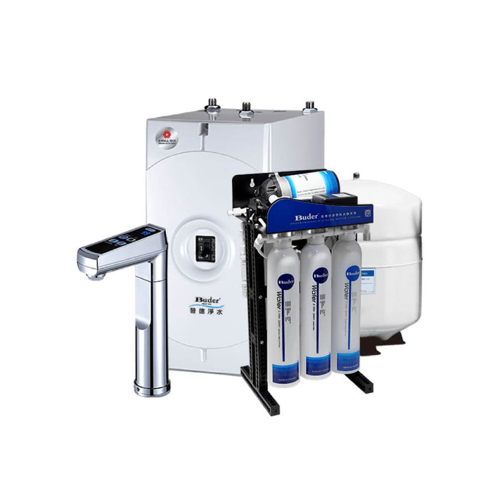 【Buder 普德】BD-3004NH  廚下型冷熱觸控飲水機 搭配 RO-2604 五道RO逆滲透純水機省錢王-專業快速安裝