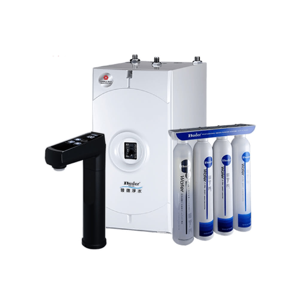 【Buder 普德】BD-3004NHB  廚下型冷熱觸控飲水機 搭配 DC-1604 四道生飲淨水器省錢王-專業快速安裝