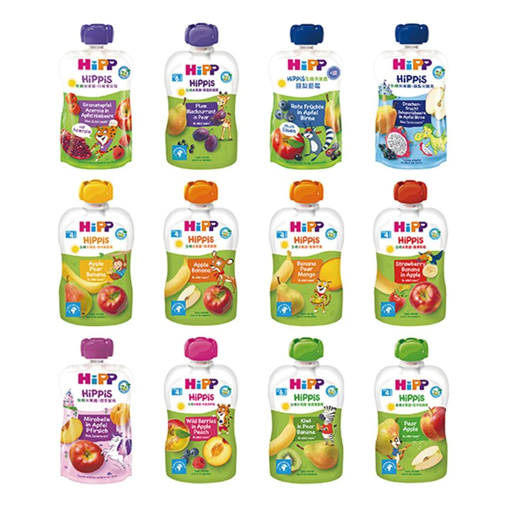 【HiPP】生機水果趣100g ｜多款口味(寶寶食品/副食品/果泥)