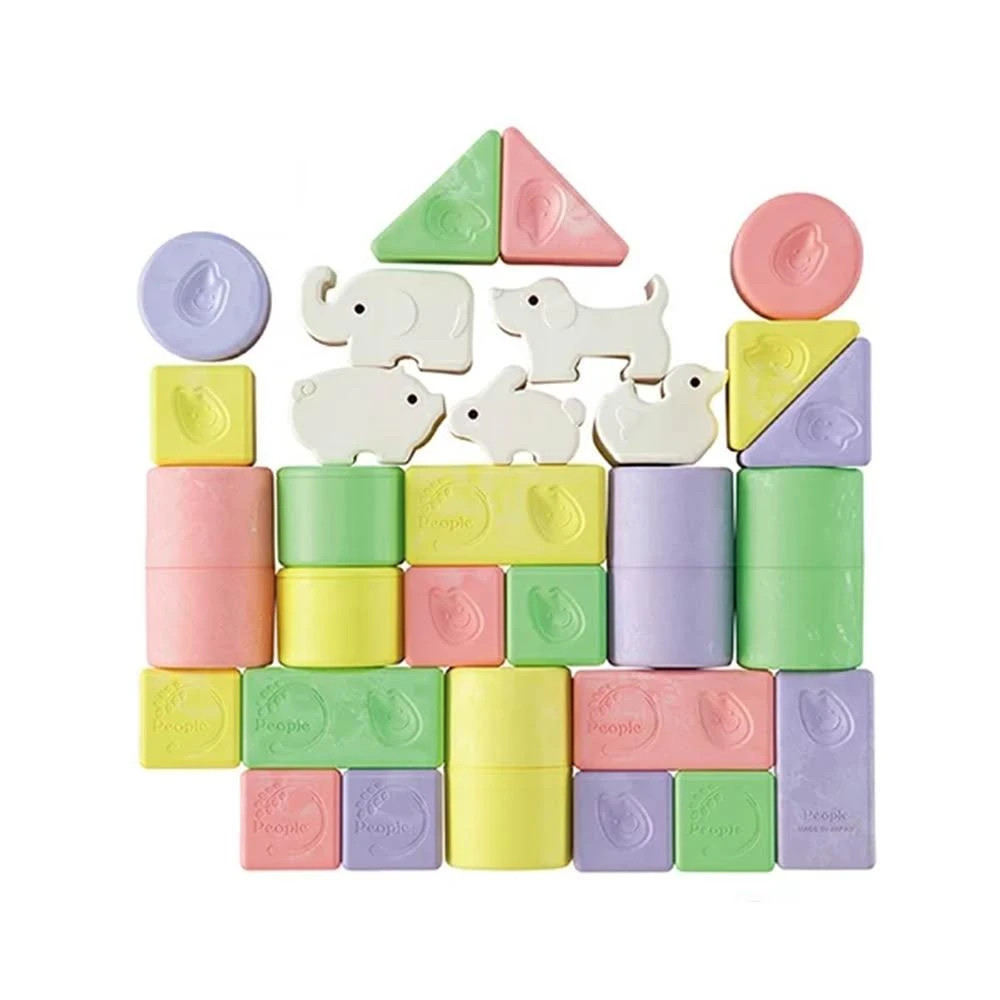 【People】彩色米的動物積木組合(米製品玩具系列)