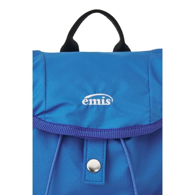 emis】韓國emis SHIRRING BACKPACK 皺褶感後背包藍色BLUE
