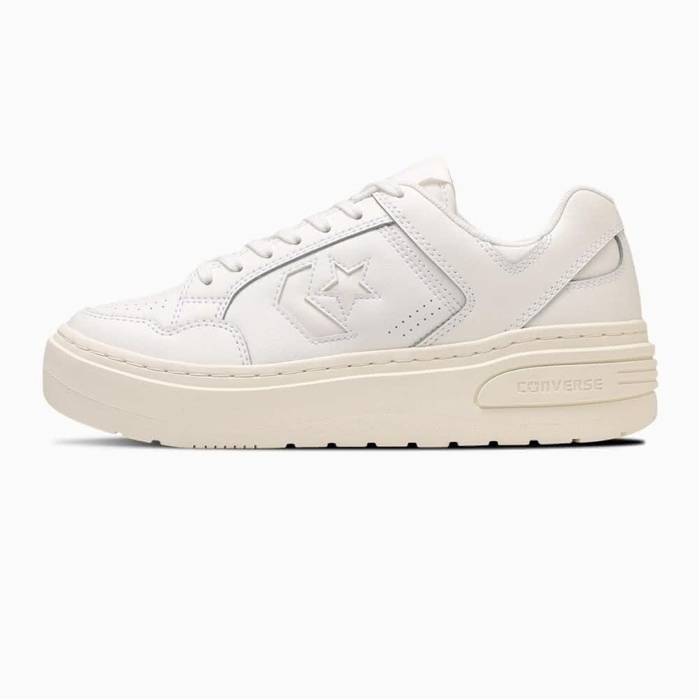 CONVERSE】預購日本限定Converse WEAPON PLTS OX 低筒厚底皮革白色