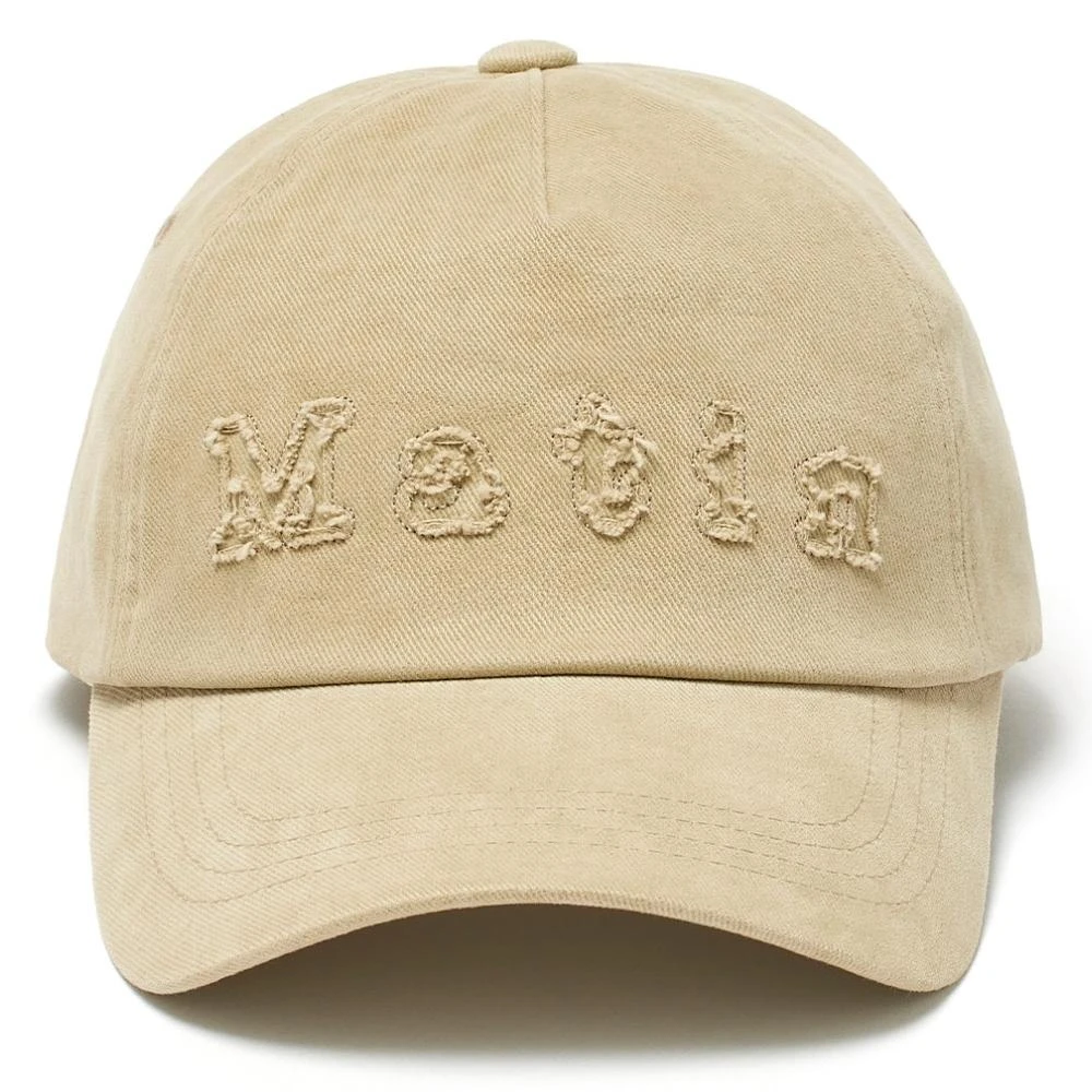 LOGO HAIRY KNIT BUCKET HAT IN BEIGE – Matin Kim
