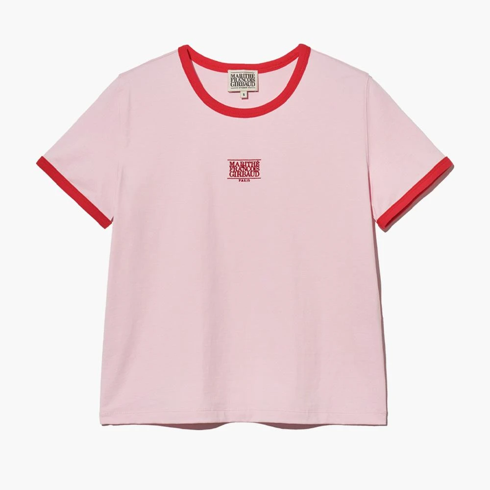 Marithe☆25SS W HEART WAPPEN CROP RINGER TEE （3color） MARITHE FRANCOIS GIRBAUD】預購韓國MARITHE W HEART WAPPEN