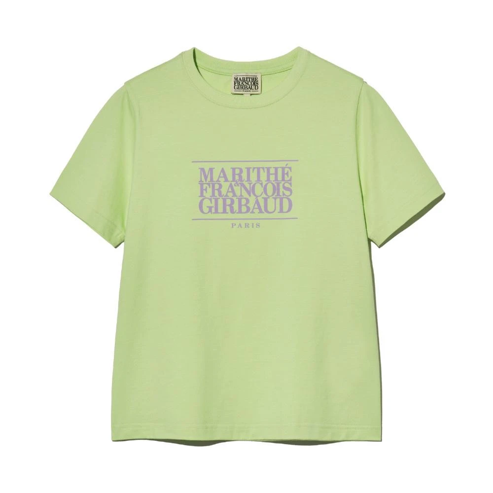 ★Marithe + Francois Girbaud★ W CLASSIC LOGO CROP TEE baby W CLASSIC LOGO CROP TEE baby pink - MARITHÉ+FRANҪOIS GIRBAUD