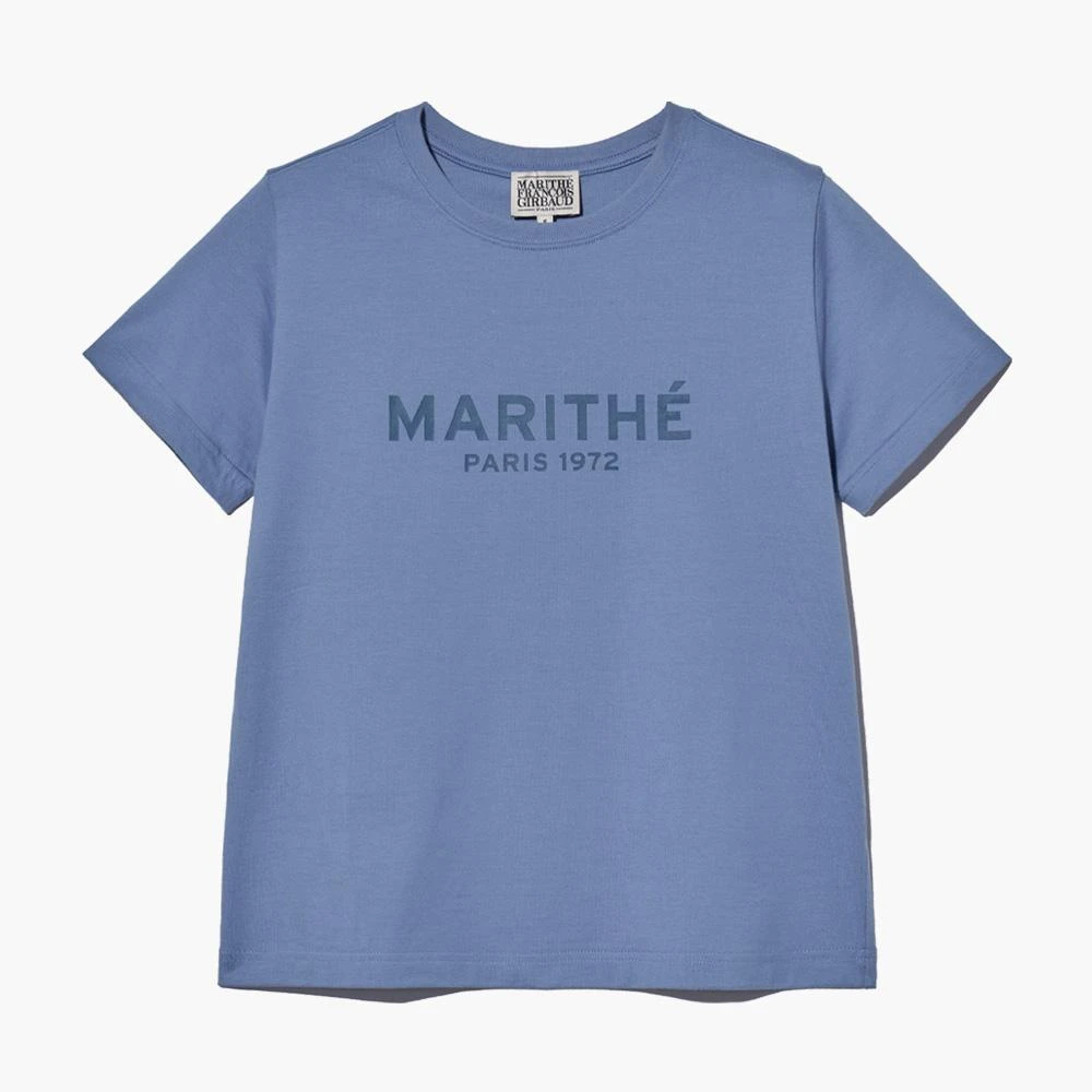 【MARITHE】 W OVER FIT HANDWRITING LOGO HEART TEE★ W OVER FIT HANDWRITING LOGO HEART TEE charcoal - MARITHE