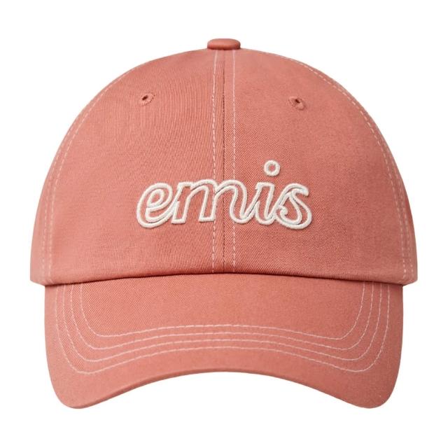 ★EMIS★ LETTERING LOGO WHITE STITCH BALL CAPPINK m1037_1477 emis】預購LETTERING LOGO WHITE STITCH BALL CAP 白色車線字母