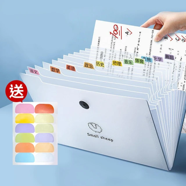 【JOEKI】透明風琴夾 A4透明資料夾 風琴夾 風琴包 12層文件夾 文件扣 收納夾 分類夾 收納袋 資料夾 書套 WJ0155