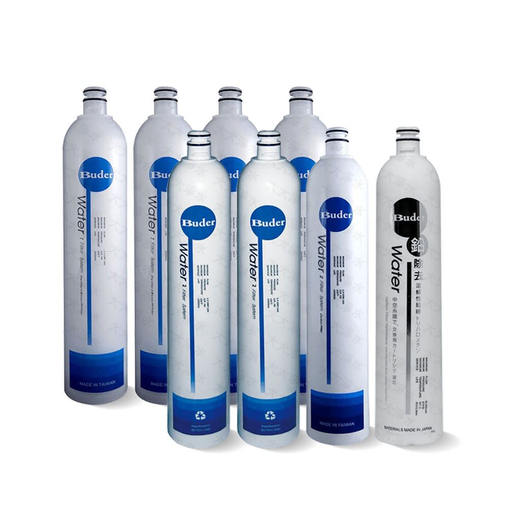 【普德】普德DC一代快拆 DC-1604R四道式濾水器年份濾芯組RO-1101四支 RO-1207二支 RO-1201一支 RO1401一支 共8支 (RO1101 RO1207 RO1201 RO1401)