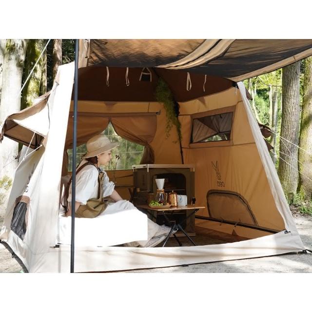 DOD - 小屋帳T4-825-BL/T4-825-BR 藍灰/棕色快搭帳我的家速立屋型帳