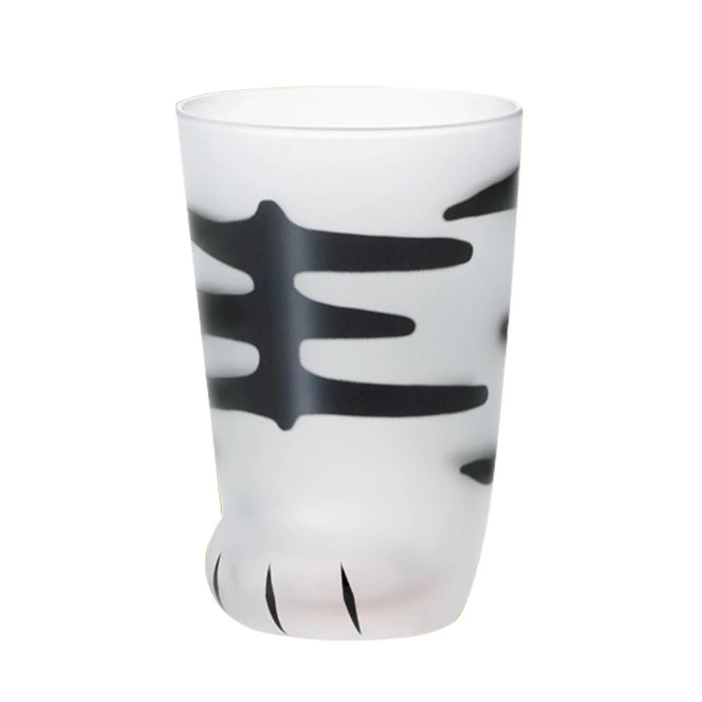 【ADERIA】日本可愛貓掌肉球玻璃杯300ml三花/虎斑/奶牛/豹紋/老虎/透明 入厝禮 搬家禮 交換禮物 聖誕禮物