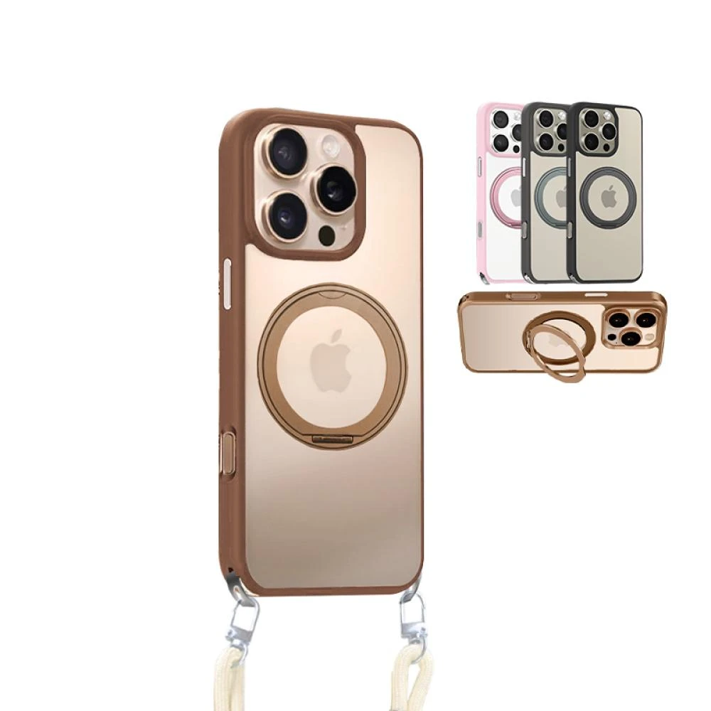 【貼膜達人】Apple 掛繩支架手機殼 防摔殼 (適用 iPhone 16e/i16/15/14/13/Plus/Pro/Pro Max)