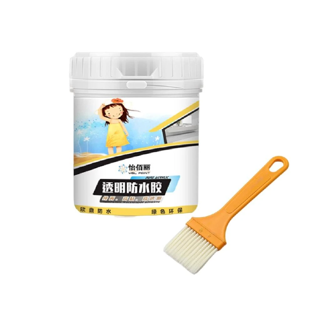 600g 透明防水膠 送刷子(防水膠 屋頂補漏 補漏膠 防水膠透明膠 防水止漏 防水漆)