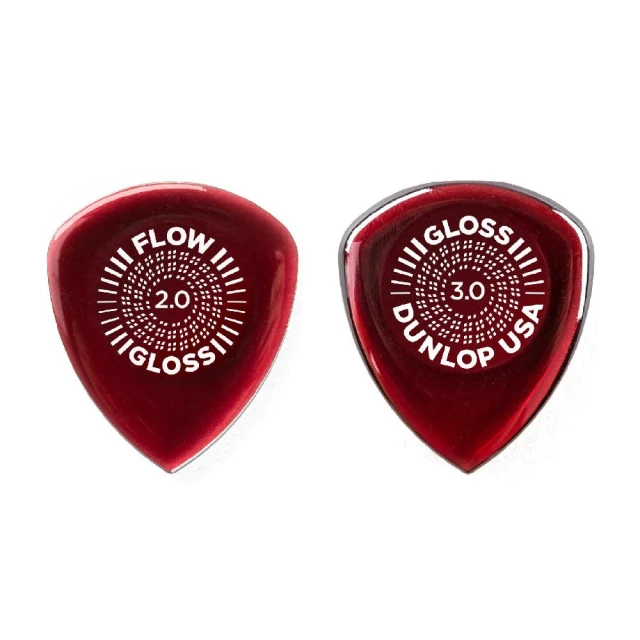 【Jim Dunlop】Jim Dunlop 〔 Flow Gloss 2.0mm/3.0mm 〕 電吉他 撥片 Pick 超厚 防滑(dunlop 吉他 彈片 pick)