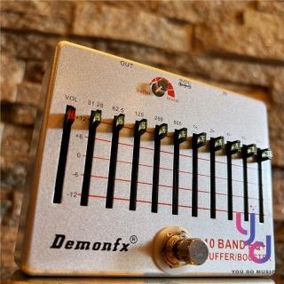 Demonfx　10 BAND EQ+ BUFFER/BOOSTER　新品！ Demonfx Audio 10 BAND EQ BUFFER Booster 電吉他效果器mxr