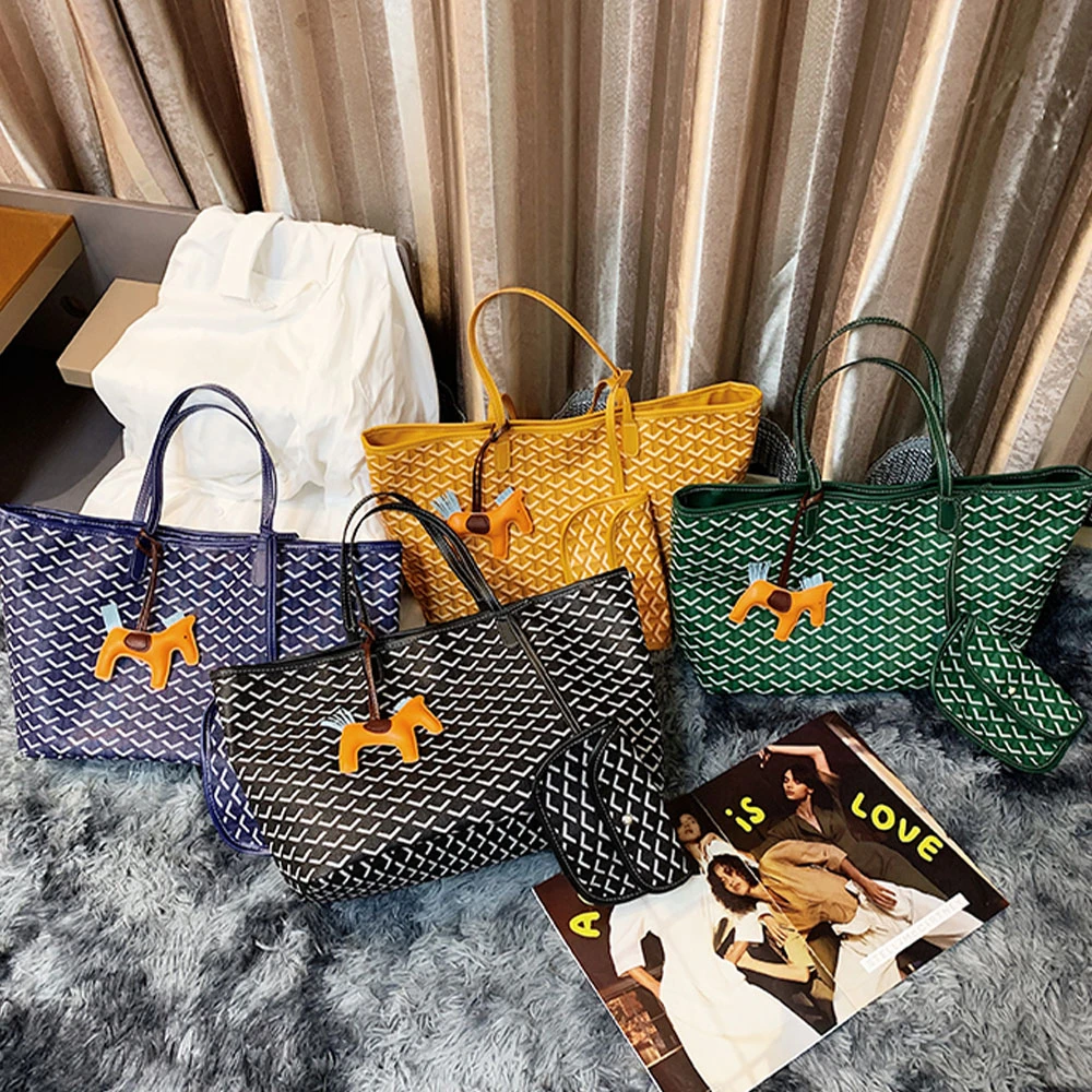 【KEDDY】托特包-韓國狗牙包-送小包馬掛飾-單肩包女-側背包-子母包包-購物袋-防髒防水女包-大容量