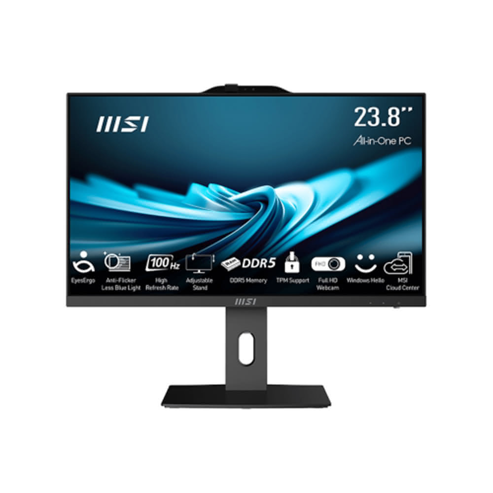 【MSI 微星】PRO AP242P 14M-619TW-SP5 24型 黑 特仕版i5-14400/32G DDR5/1TB PCIE+1TB HDD/W11
