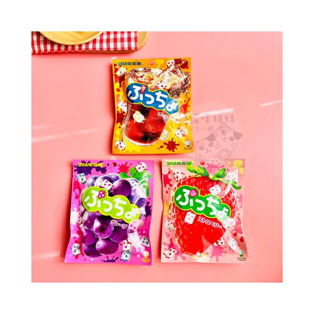【UHA 味覺糖】日本 UHA味覺糖 普超軟糖 草莓軟糖 / 紫葡萄軟糖 / 可樂軟糖 50g