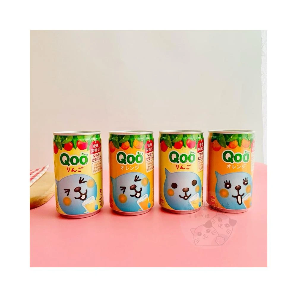 貓咪姐妹 日本 Qoo橘子汁 Qoo蘋果汁 Qoo果汁 蘋果汁 橘子汁 QOO果汁 Qoo 芬達 日本飲料