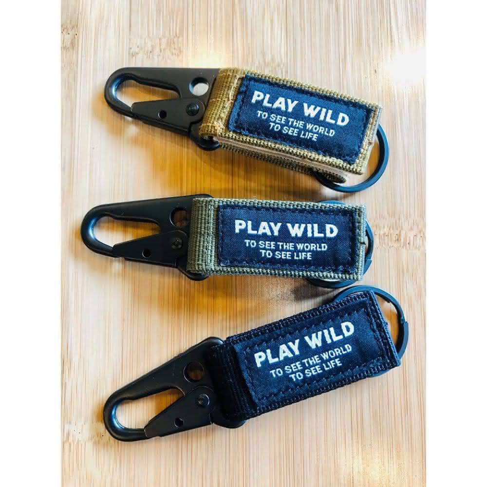 Military Keychain 軍用勾扣鑰匙圈Carhartt WIP 軍事布標鑰匙圈