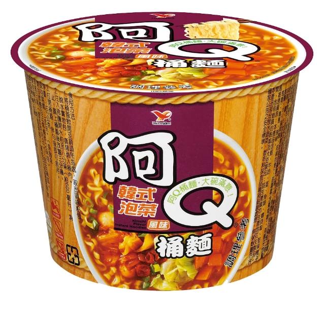 【阿Q桶麵】韓式泡菜風味桶102g*12入/箱