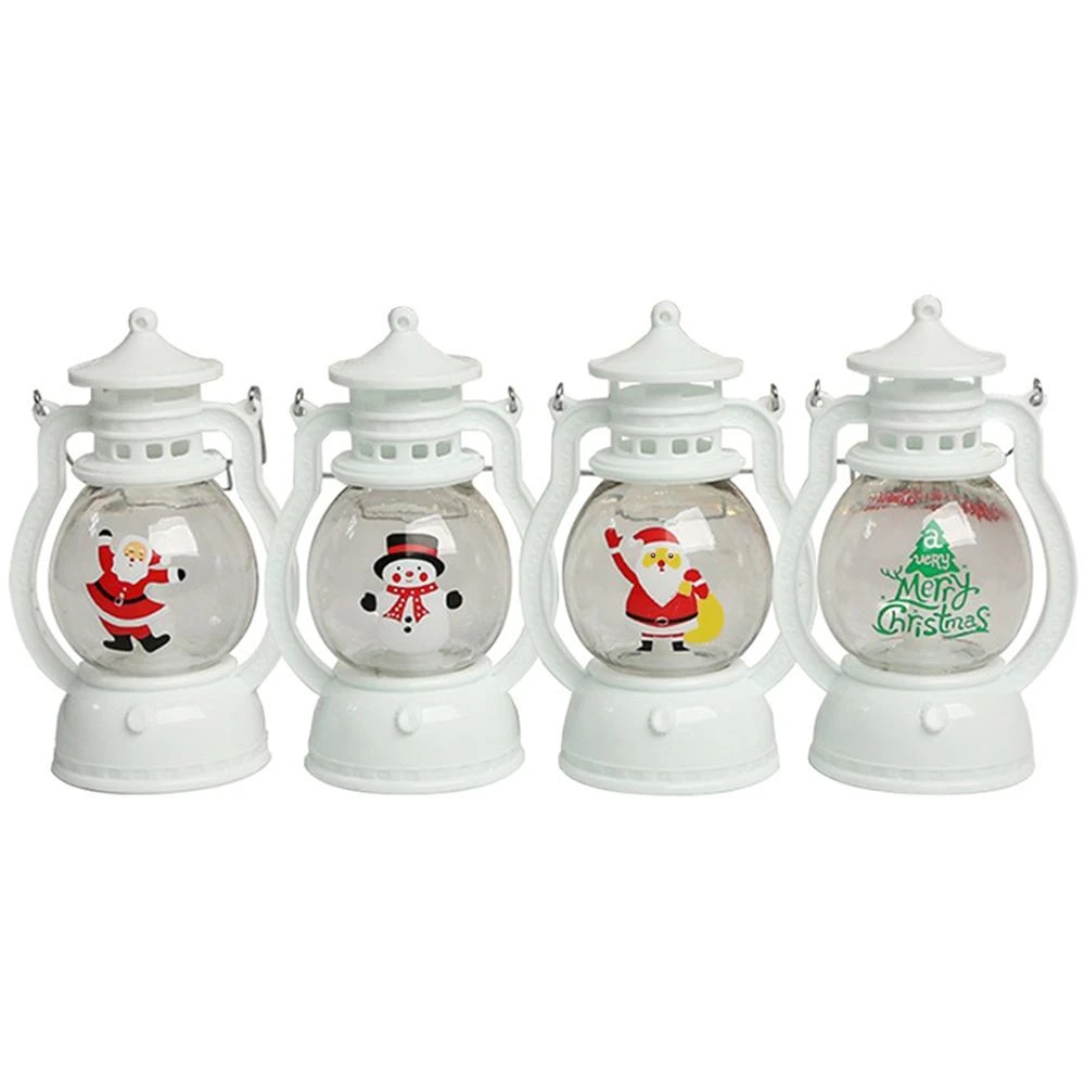 LED聖誕小提燈 (LED燈飾 聖誕燈飾 小提燈 裝飾燈 油燈造型 手提燈 小夜燈 氣氛燈 桌面擺件 派對佈置 耶誕節)