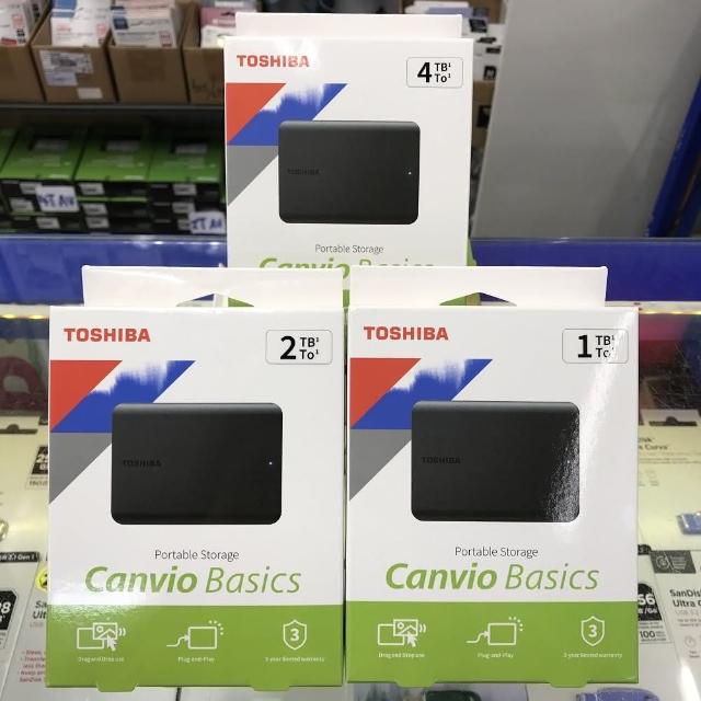 Toshiba 東芝 Canvio Basics A5 黑靚潮Ⅴ 4T 4TB 2.5吋 外接式硬碟 行動硬碟 隨身硬碟
