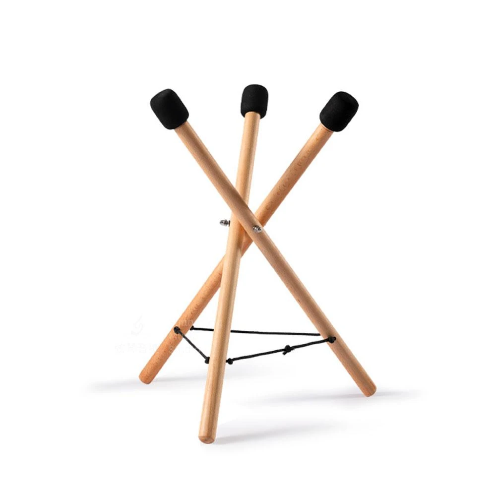 【HLURU 魯儒】小號 空靈鼓架 手碟鼓架 木頭鼓架 鼓架 實木鼓架 防滑鼓架 適合10-22吋空靈鼓 手碟鼓 天鼓 自然風格 弦琴音樂