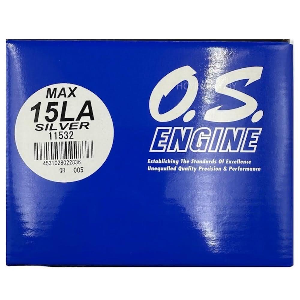 小川精機 MAX-15LA SILVER (10G) W/871 11532 d2ldlup O.S. 15LA .15 Glow Engine w/Muffler [OSM11532] - HobbyTown