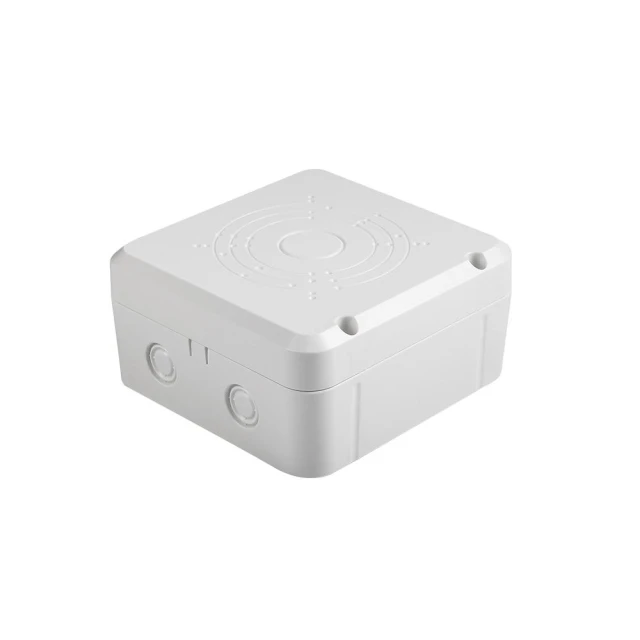 【KINGNET】台灣製 室外弱電器防水盒 尺寸135(長)x130(寬)x65(深)mm 集線盒 側掀式卡榫 立桿/牆壁安裝 側蓋
