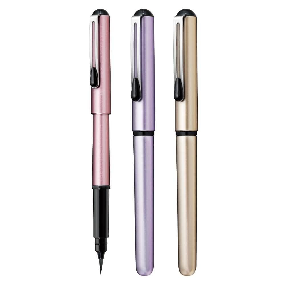 【Pentel 飛龍】飛龍 攜帶型 卡式毛筆 XGFKP 內附卡水 中字 毛筆 可換卡水