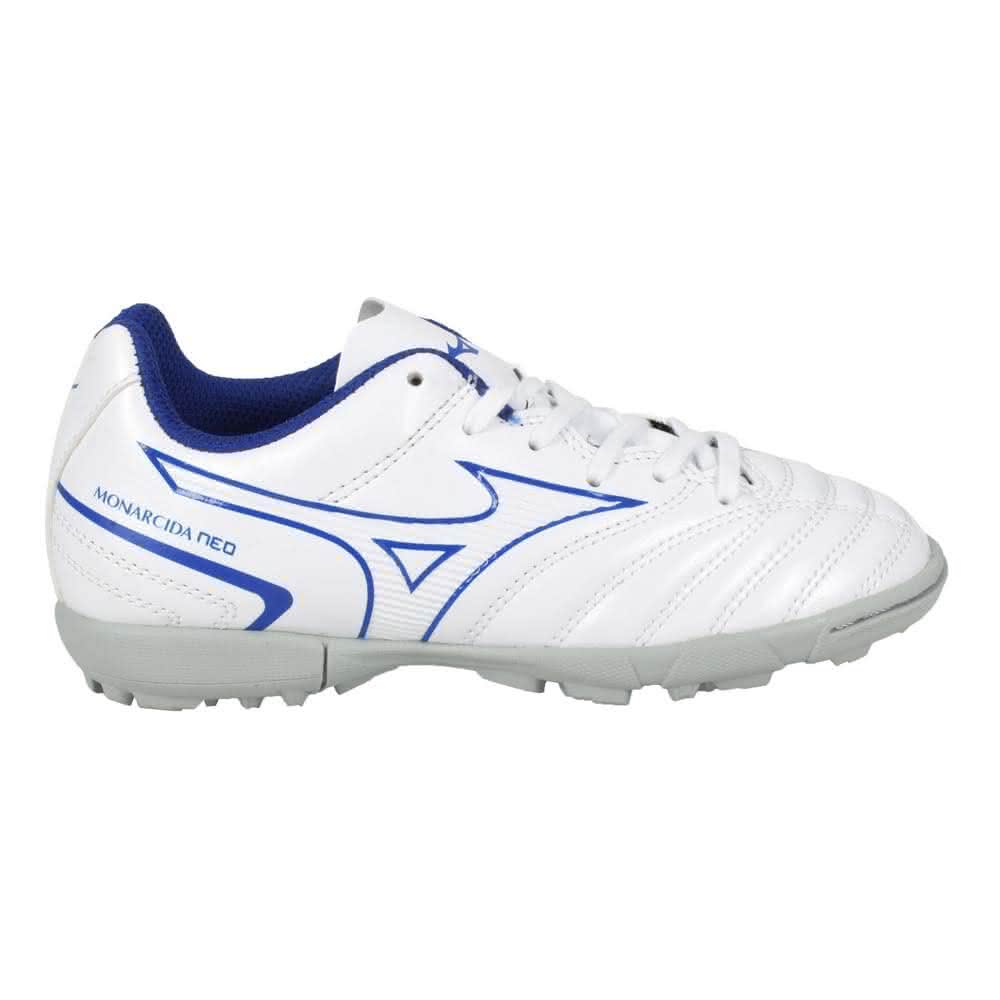 MIZUNO 美津濃】MIZUNO MONARCIDA NEO II 男兒童足球鞋3E 白藍色