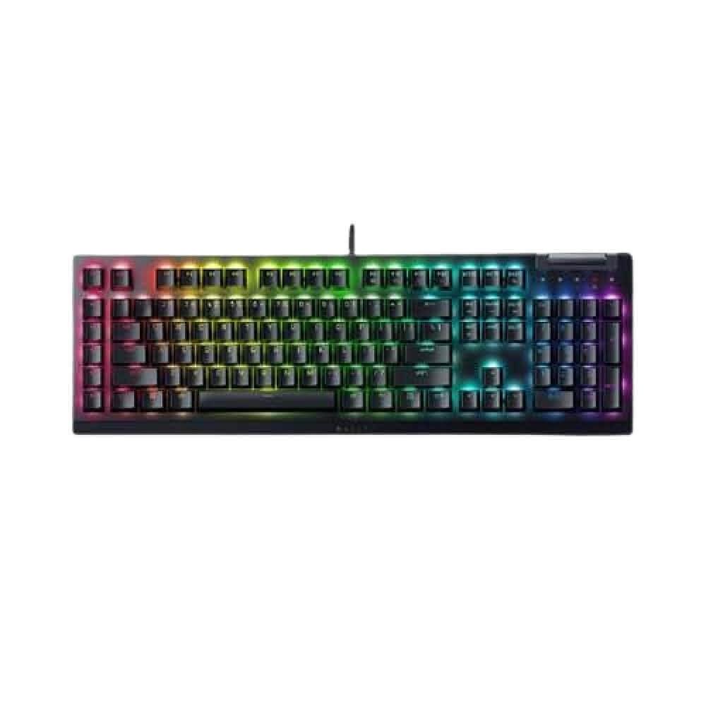 【Razer 雷蛇】BlackWidow V4 X 黑寡婦 V4 X 多功能滾輪遊戲鍵盤 綠軸 中文多功能滾輪與次要媒體鍵