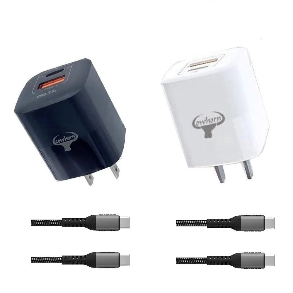 氮化鎵快充頭雙口35W 雙孔PD 充電器A+C雙口快速充電器超迷你充電