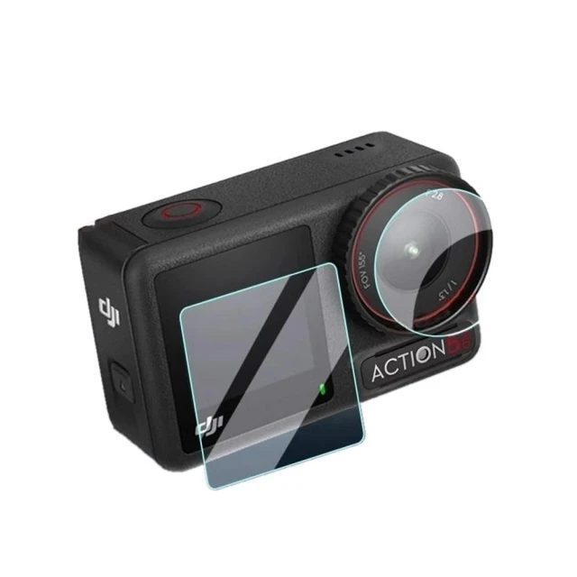 玻璃保護貼 適用 大疆 DJI Osmo Action 5 PRO 專用 螢幕保護貼 鏡頭保護貼 鋼化 9H 防刮