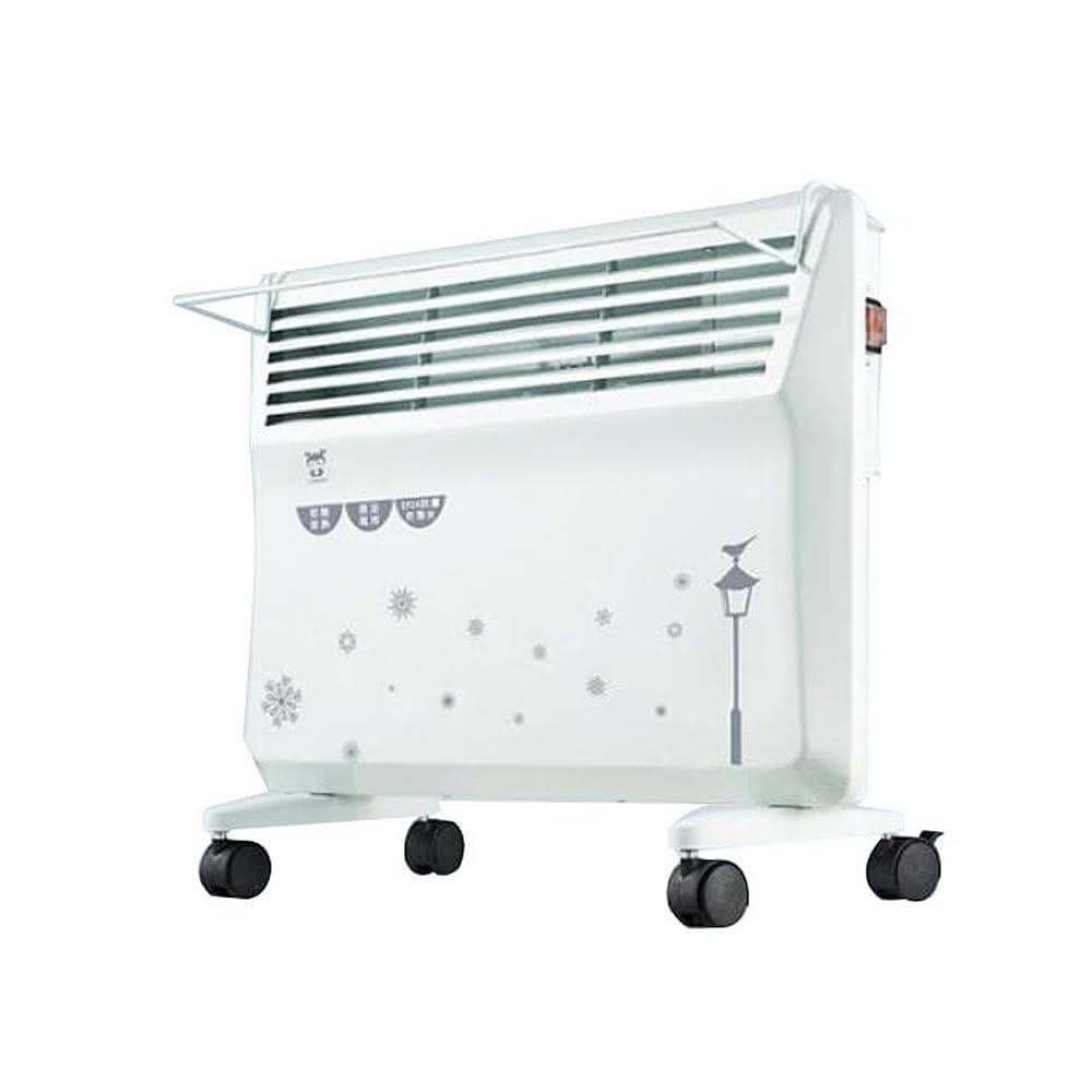 LAPOLO 防潑水 直立壁掛兩用對流式電暖器附組合衣架 3D倒鉤擦巾5條