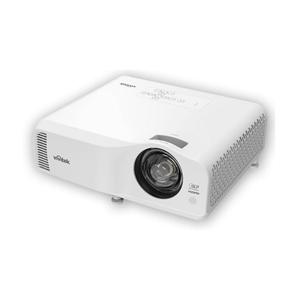 Vivitek麗訊臺達 DW2350Z-ST 商務雷射投影機，採用先進雷射光源，亮度高達3800 ANSI Lumens，對比度3,000,000:1，WXGA解析度(1280x800/1366x768)，短焦投射比例0.49:1，適合會議室使用。內建喇叭、16:9畫面比例，燈泡壽命長達20,000小時，低功耗195W，重量僅4.5kg，一年保固，BSMI認證R33321，提供穩定高效的投影體驗。