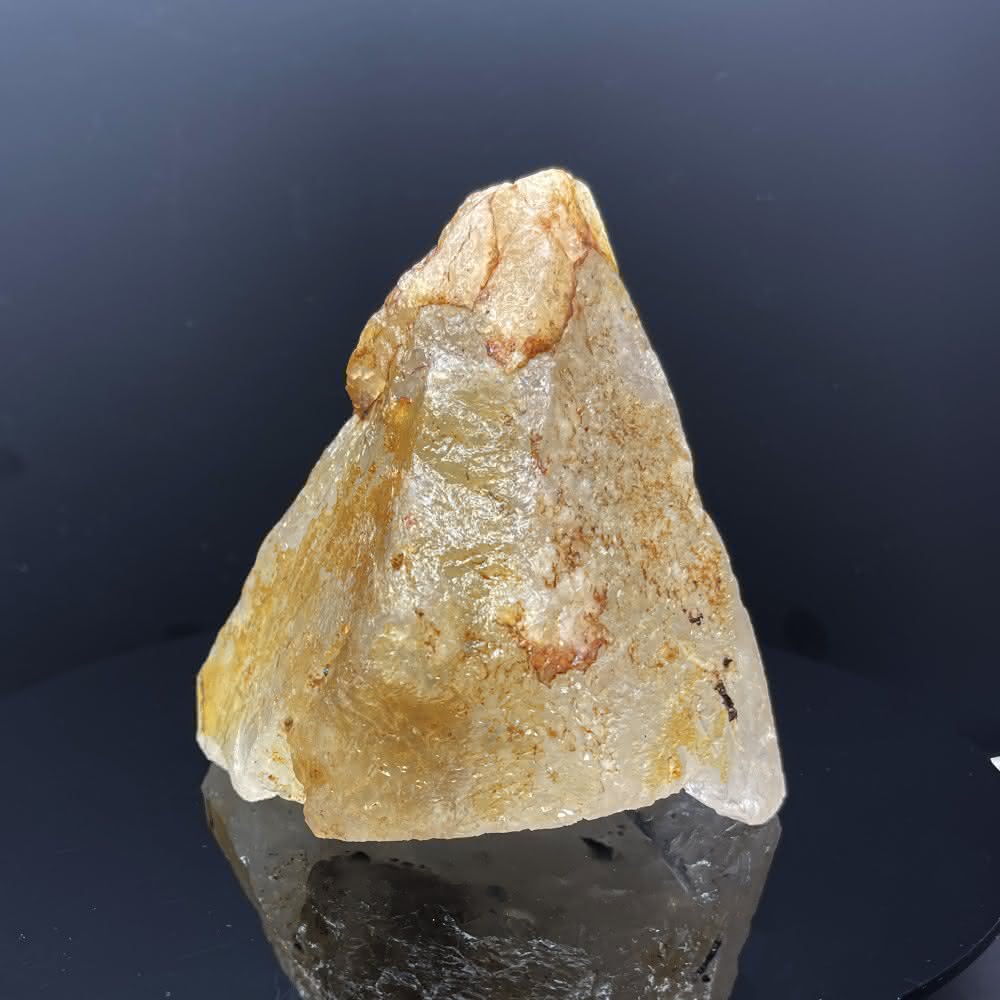 石英水晶体　阿字観本尊　寶玉　水晶玉　唐木台・仕覆付　共箱　C　8105 石英水晶体　阿字観本尊　寶玉　水晶玉　唐木台・仕覆付　共箱　C　8105