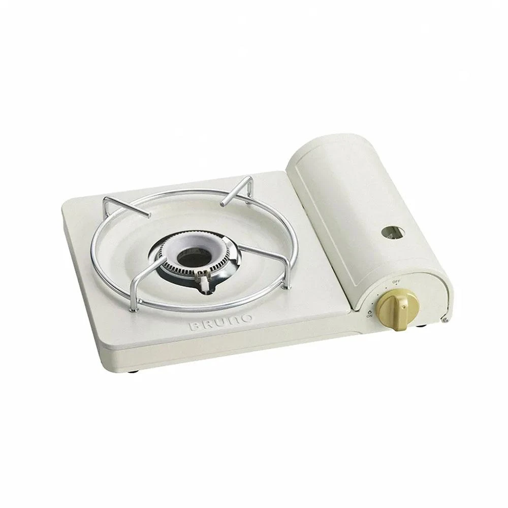 【BRUNO】BRUNO BOE095 薄型卡式爐 象牙白 卡式瓦斯爐/攜帶式/露營/登山/便攜式/益家科技