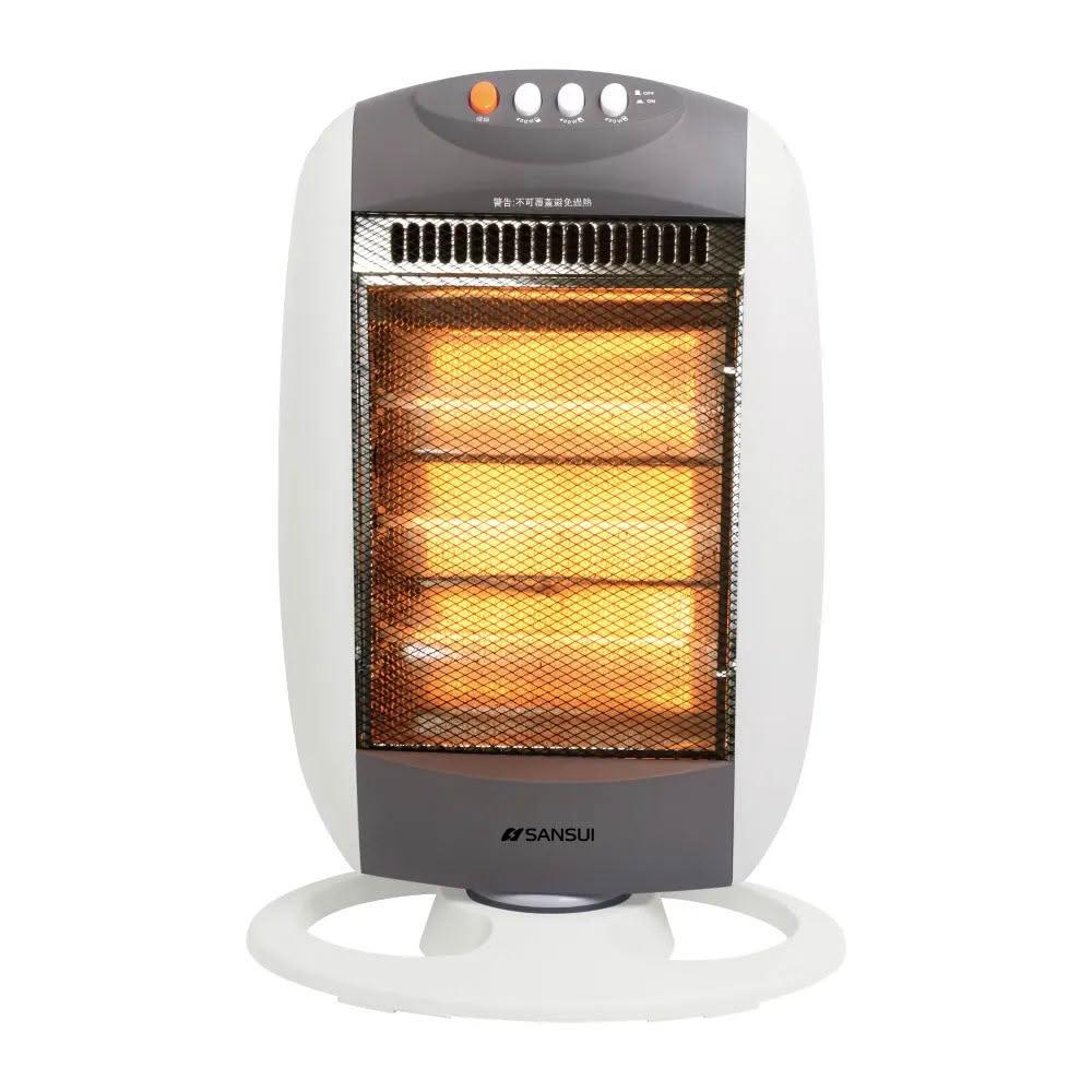 【SANSUI 山水】SH-RU72 立式鹵素燈電暖器 (暖風機/暖氣/1200W/廣角送風)