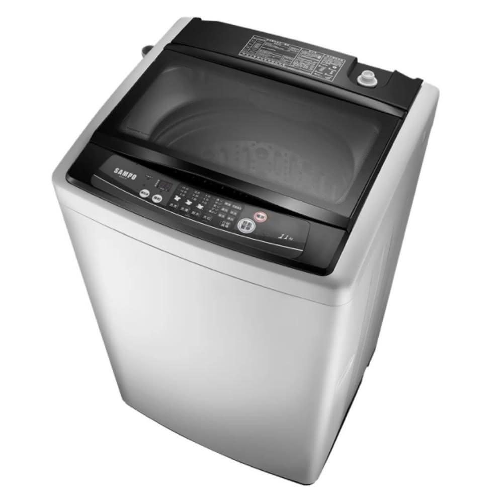 【SAMPO 聲寶】11公斤典雅灰洗衣機ES-H11F-G5