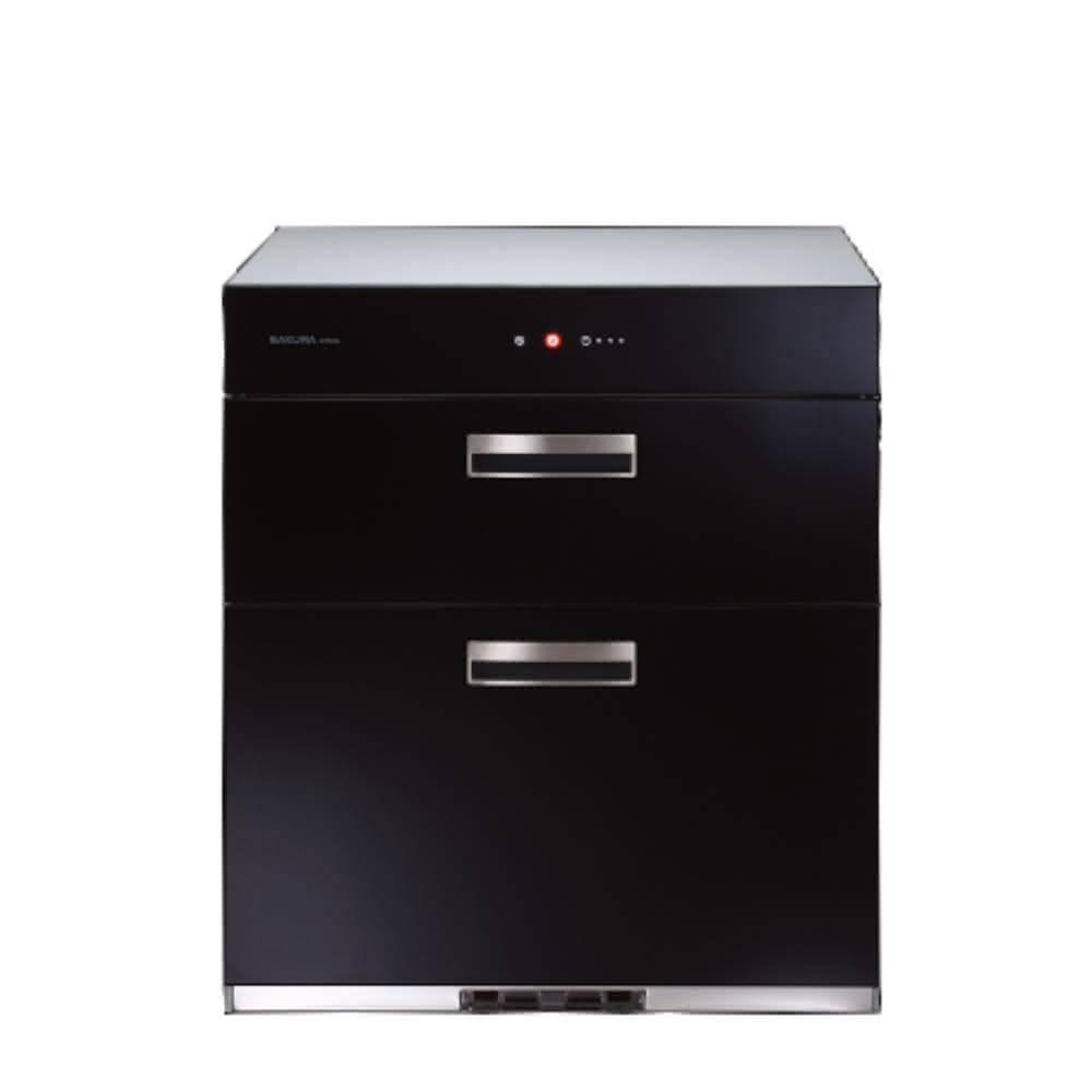 【SAKURA 櫻花】櫻花落地式全平面玻璃觸控寬60公分高70公分烘碗機B黑Q-7693L基本安裝