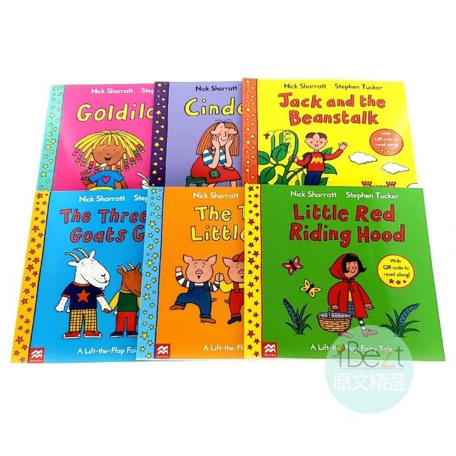 Nick Sharratt Fairy Tales 英語絵本6冊 正版 Lift-The-Flap Fairy Tale Collection (6 Books with Audio