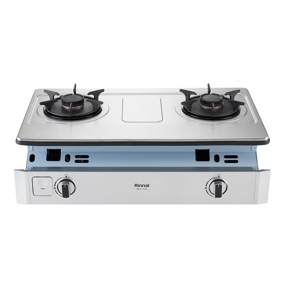 Rinnai 林內 嵌入式彩焱不銹鋼雙口爐 RBTS-L260S 含運不安裝