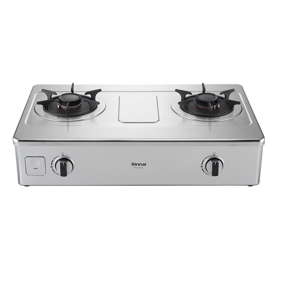 Rinnai 林內 台爐式彩焱不鏽鋼雙口爐 RTS-L270S 含運不安裝