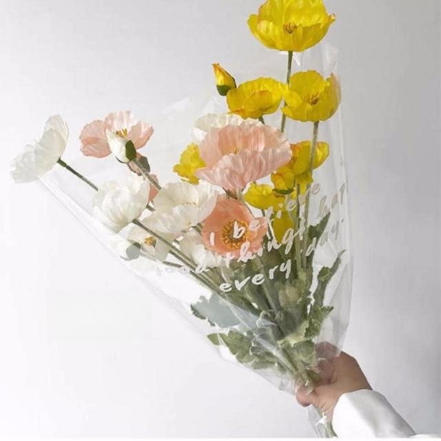 ins韓系清新 永生花乾燥花 婚禮佈置 罌粟花 虞美人仿真花 不凋花手作素材 拍照道具新娘捧花