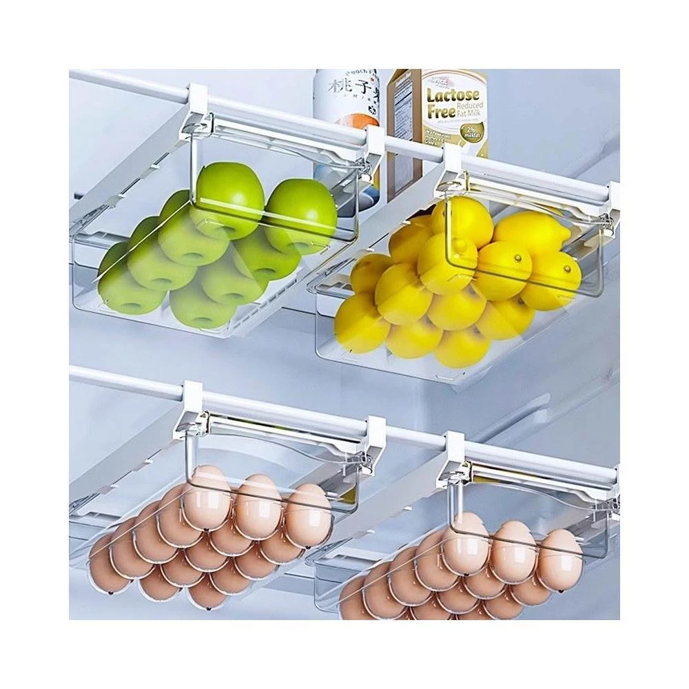 喜可xekoro冰箱抽屜式收納盒掛籃內部懸掛雞蛋用廚房保鮮冷凍置物架托神器