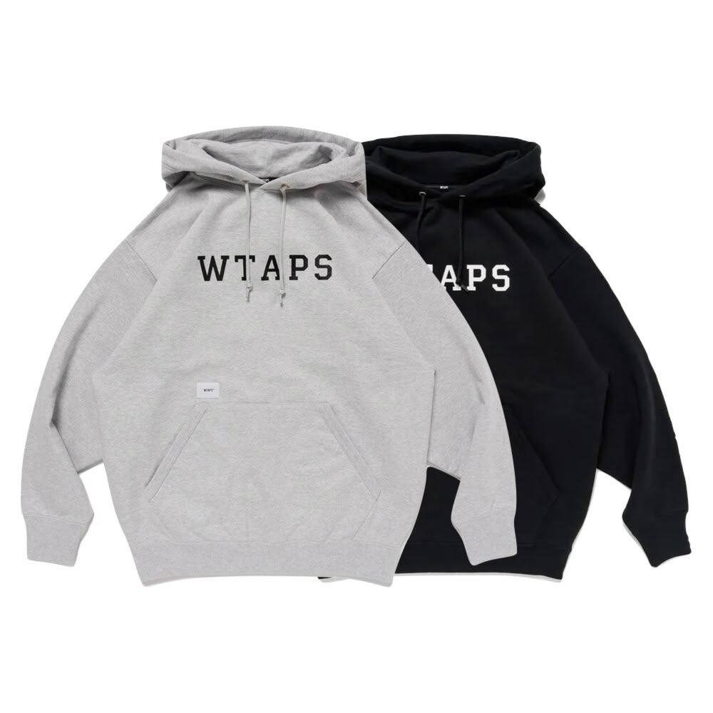 Wtaps SS25 Academy Hoody 帽T 灰黑251ATDT-CSM04